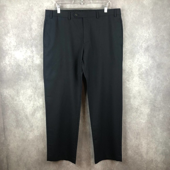 Lauren Ralph Lauren Other - LRL Ralph Lauren Pants Mens 36x29 Total Comfort Wool Flat Front Dress Navy Blue